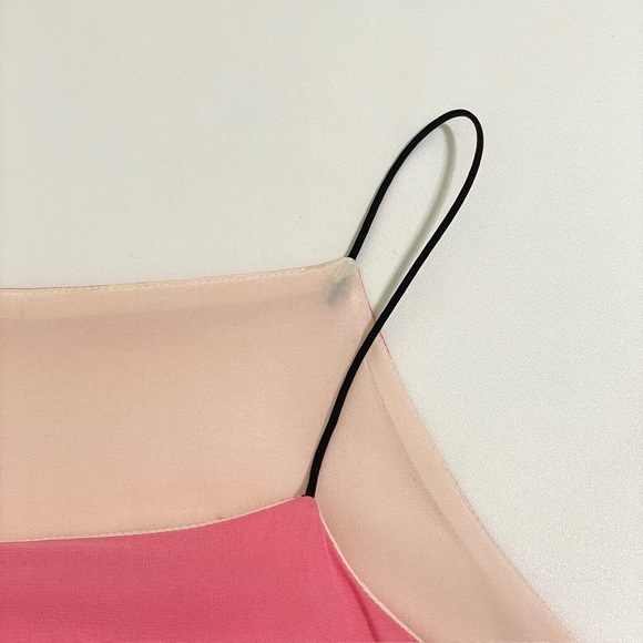 Rag & Bone Cubana Dress Silk Georgette Sleeveless Midi Carnation Pink 0 XS - Picture 11 of 16